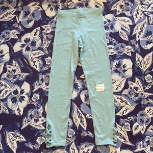 Jersey Lattice - Hem Leggings - Color kiss the sky